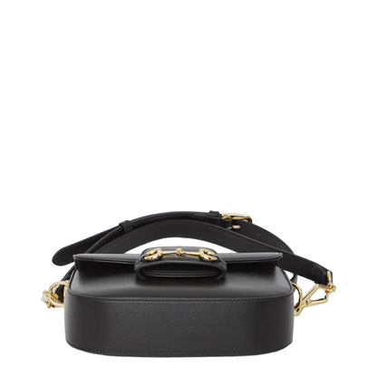 Horsebit 1955 Leather Shoulder Bag - Black