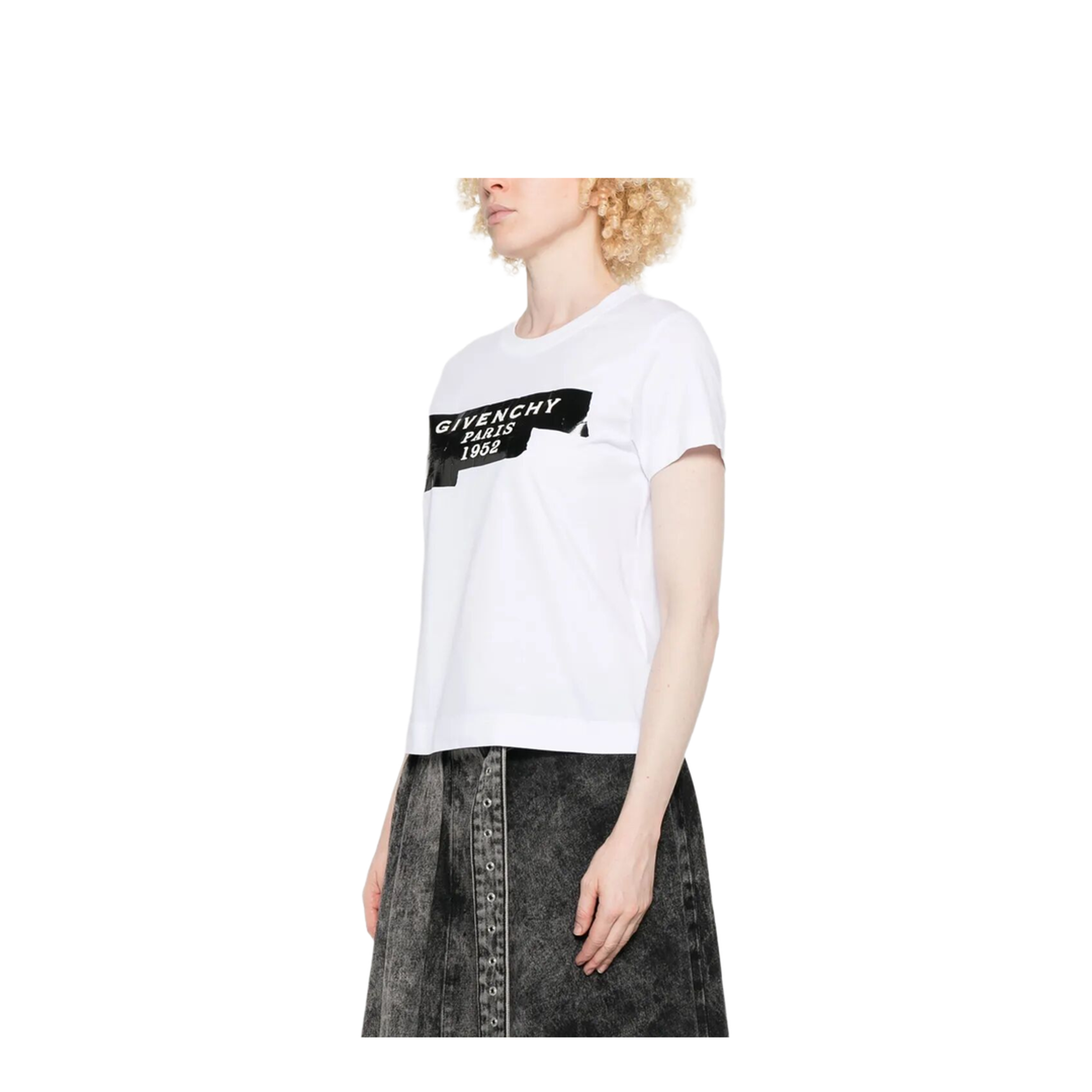 MAYFEYR - Givenchy - Cotton T-Shirt With Tape Print - BW70FJP78U