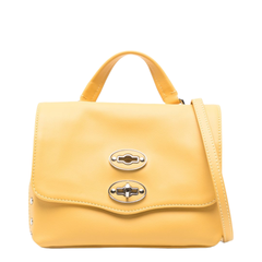 Postina Calf Leather Top-Handle Handbag - Yellow