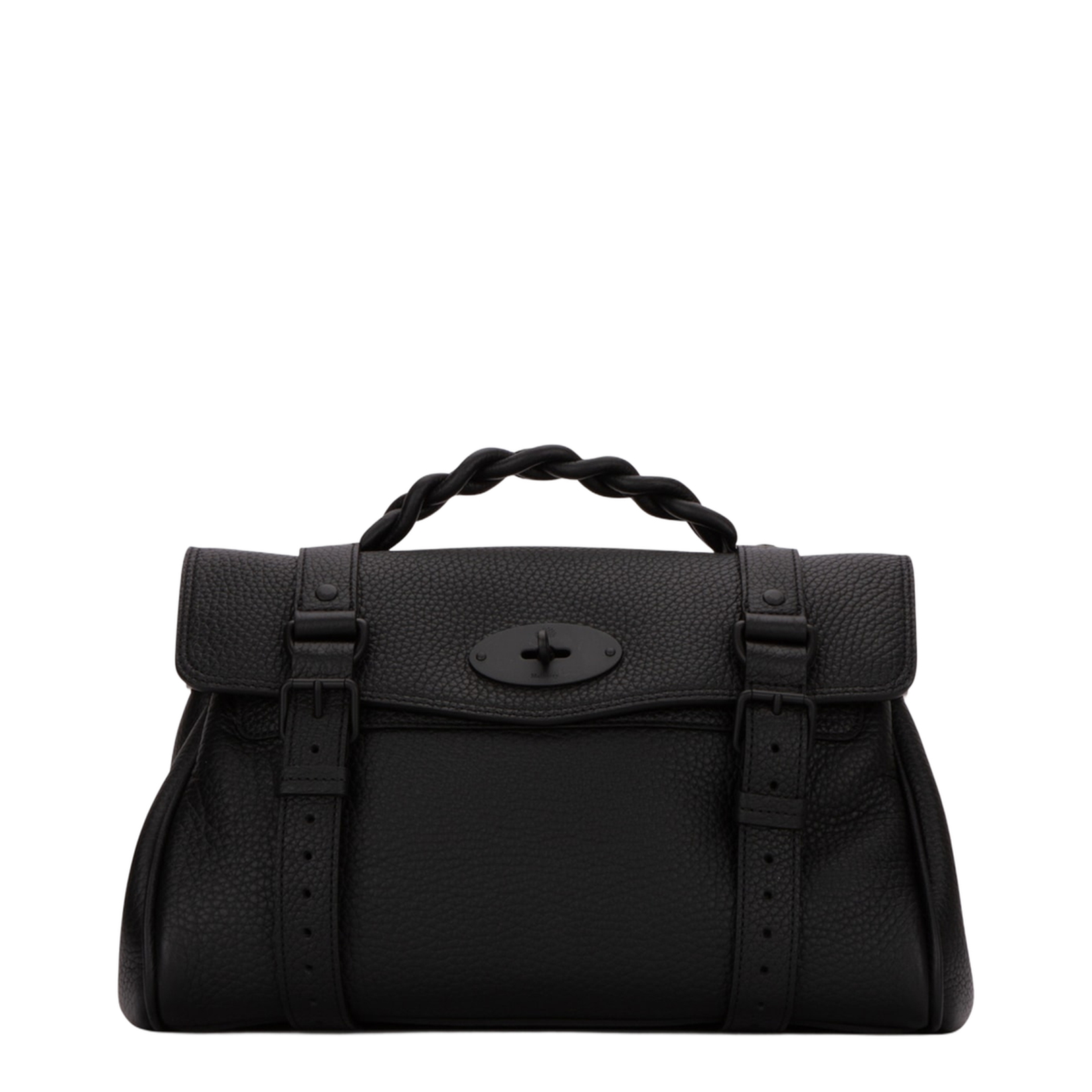 Heavy Black Leather Handbag