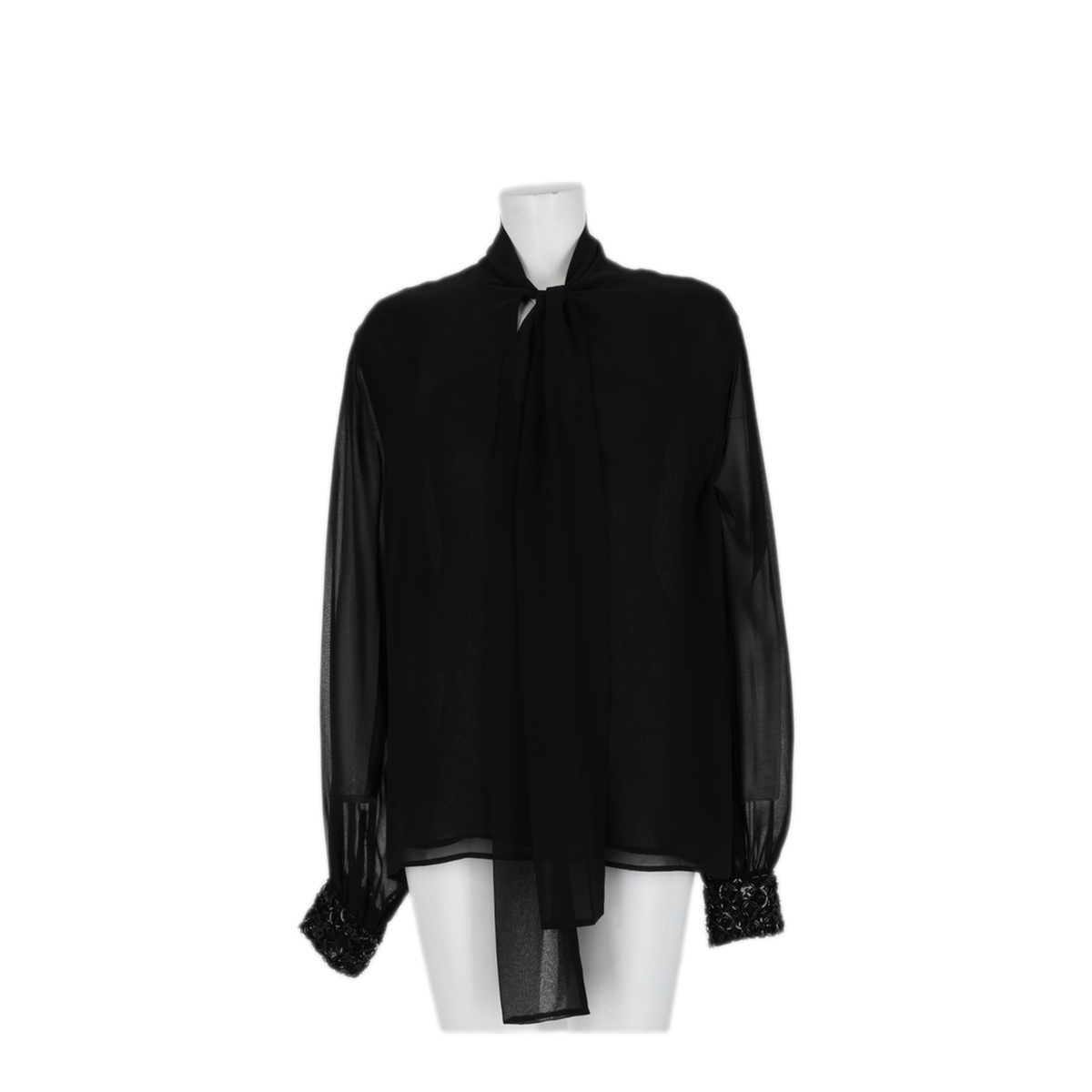 MAYFEYR - Parosh - Black Polyester Top - D311690RPRESS013