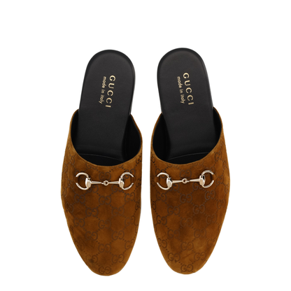 Horsebit Mule Brown Suede