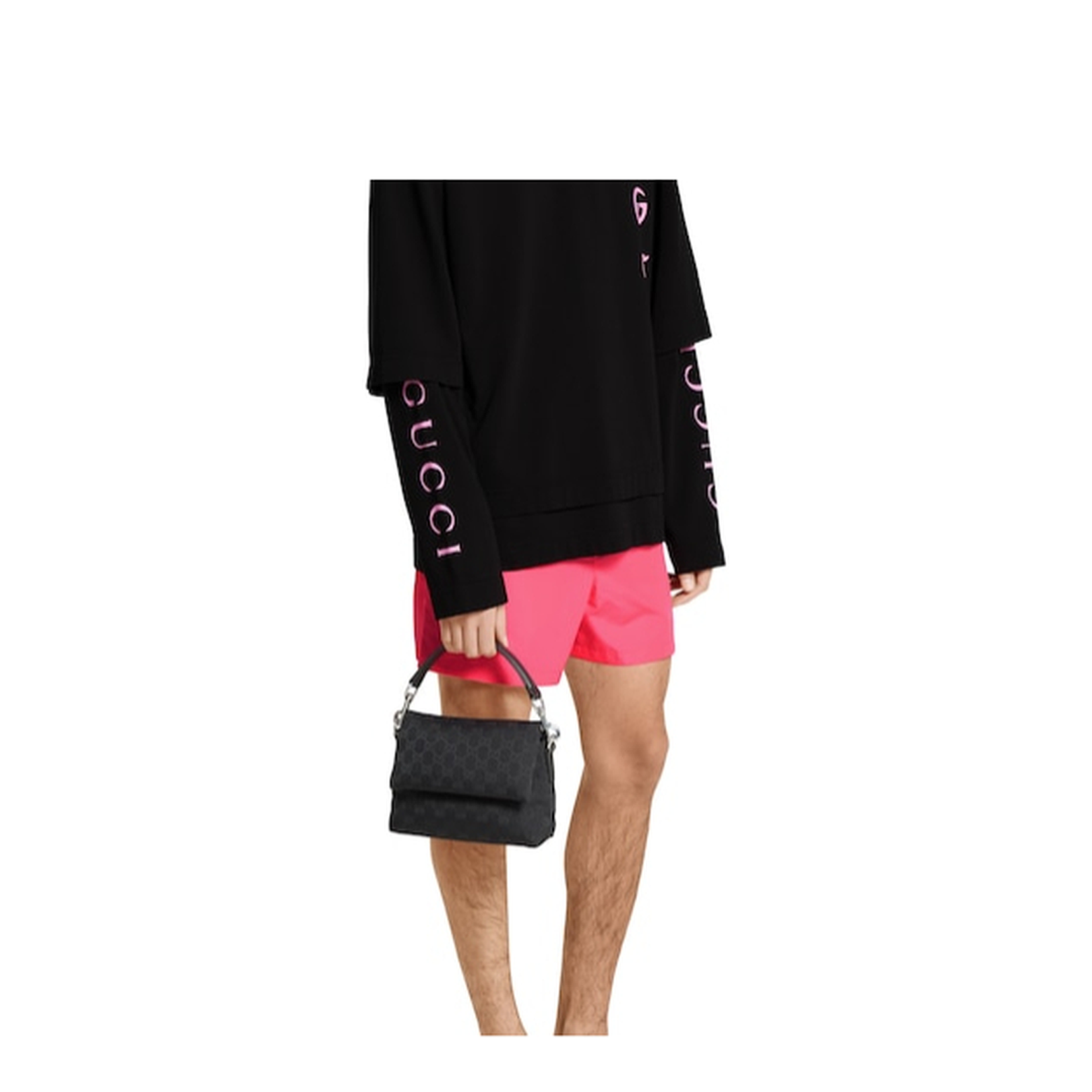 GG Canvas Small Canvas Crossbody Bag - Black