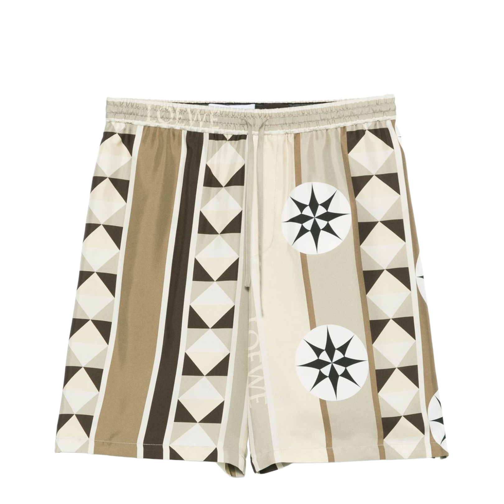 Printed Silk Shorts