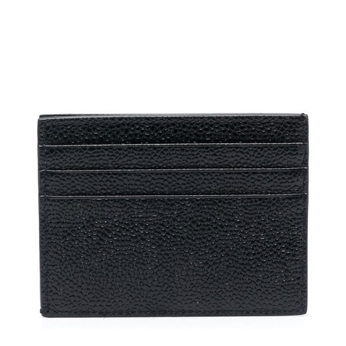Pebble Grain Leather Single Card Holder