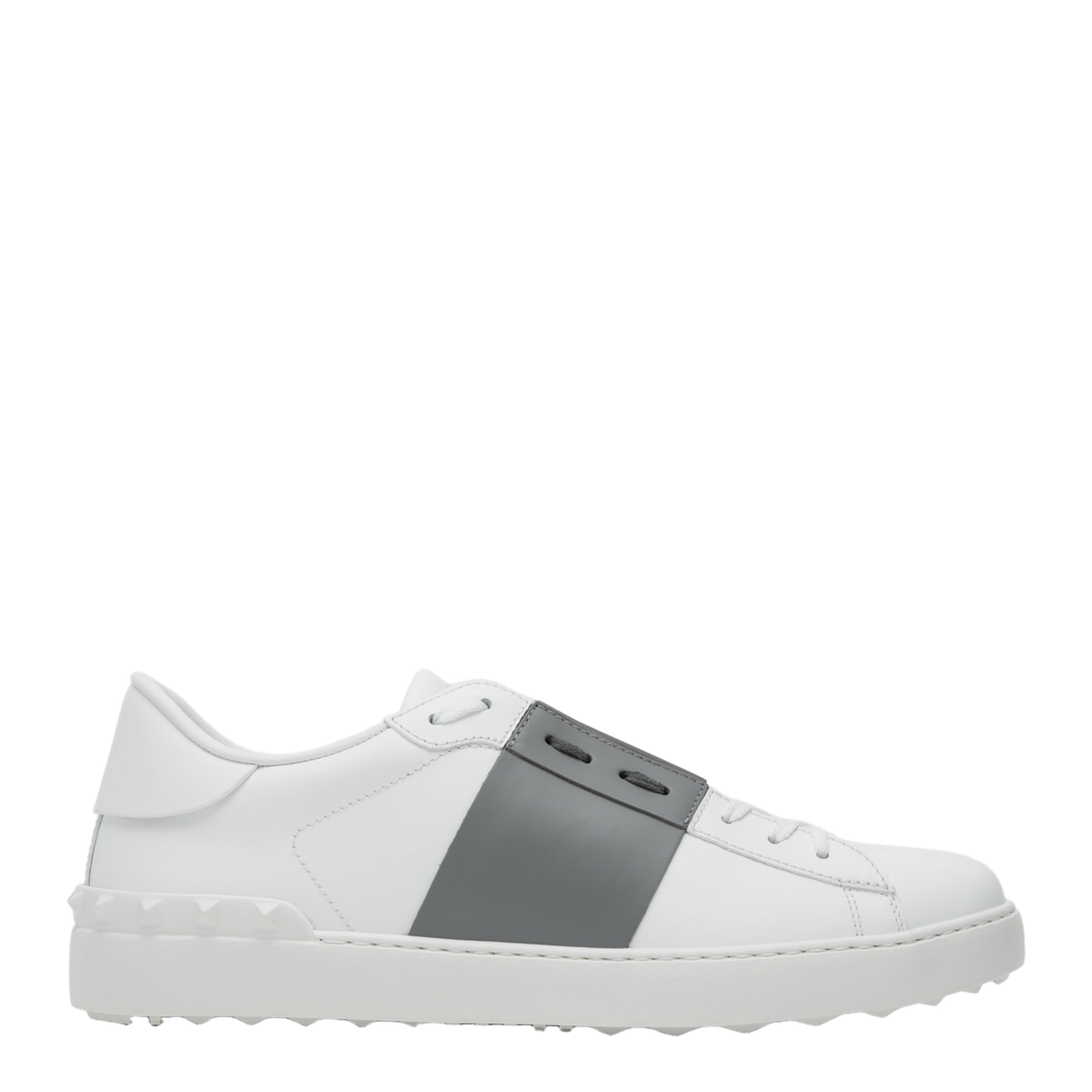 White Dark Steel Open Sneaker