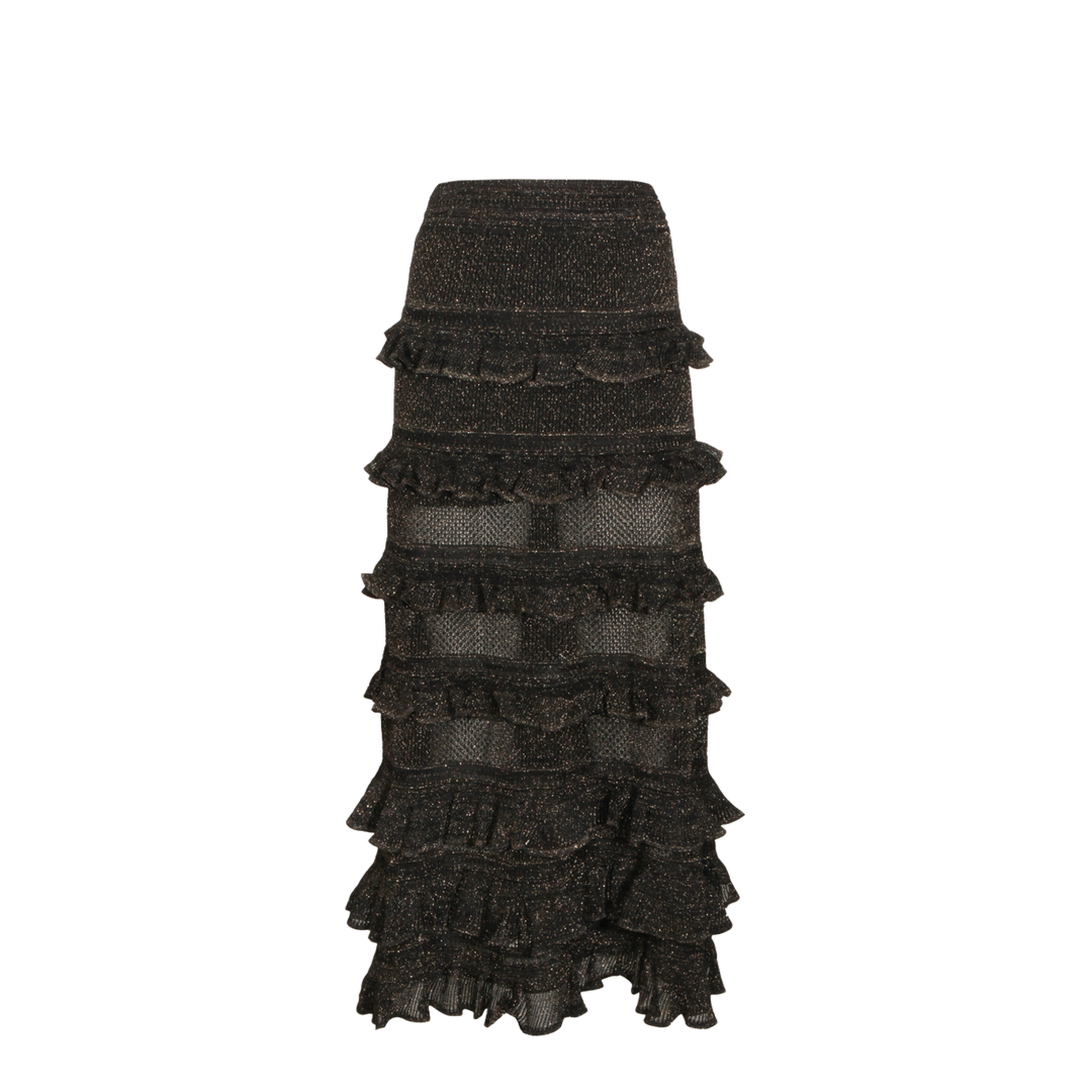 Metallic Black Skirt