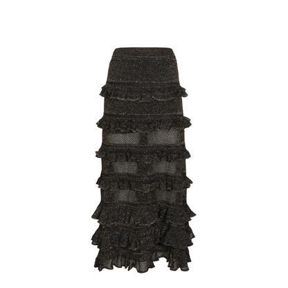 Metallic Black Skirt