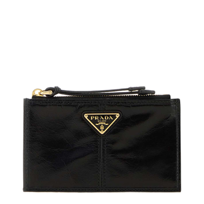 MAYFEYR - Prada - Black Leather Card Holder - 1MC0862CYRF0002