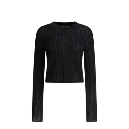 MAYFEYR - Loulou Studio - Tinos Crew Neck Sweater - TINOSBLACK