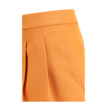 MAYFEYR - Fendi - Grain De Poudre Wool Shorts - FR6690AJYF