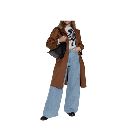 Cashmere Coat in Brown