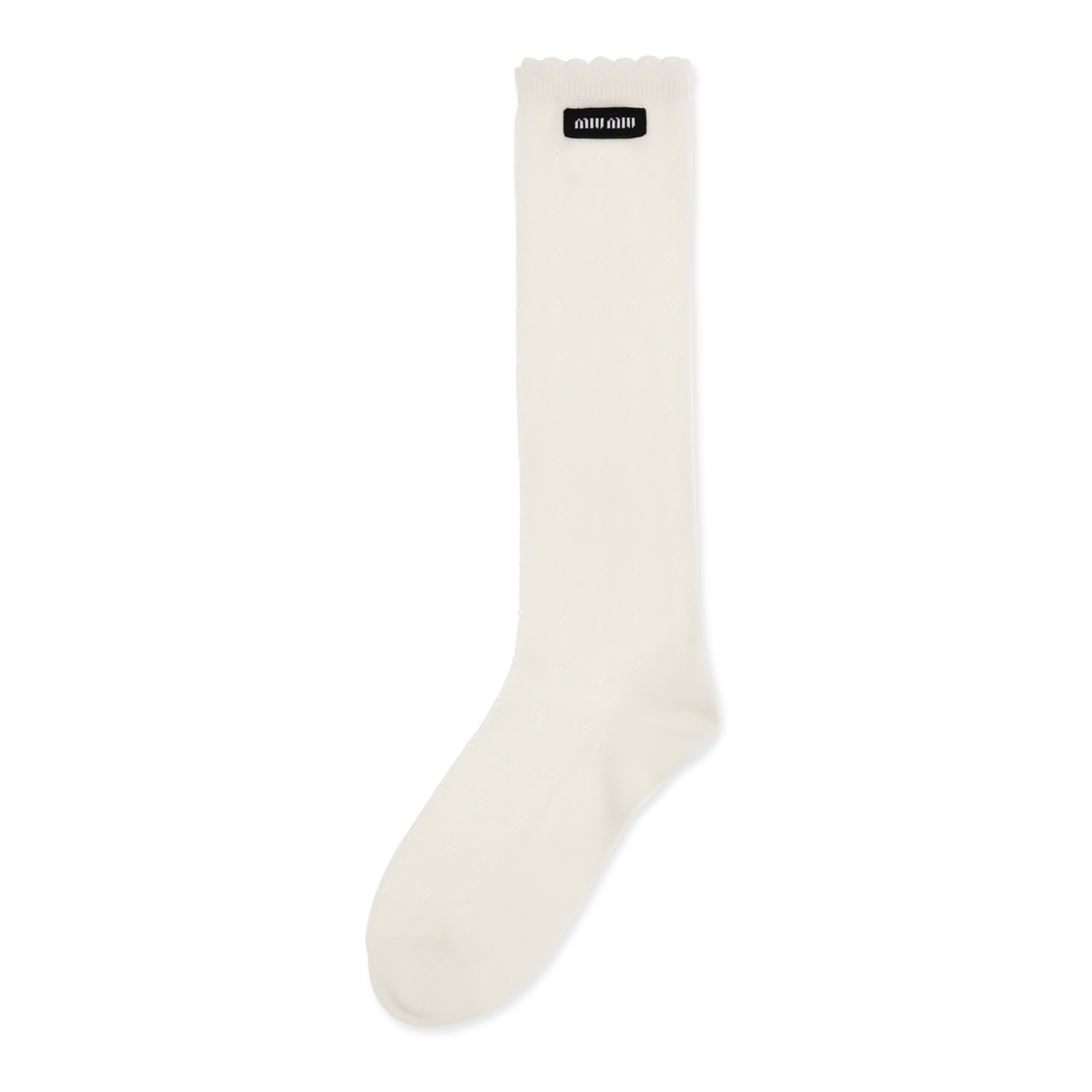 MAYFEYR - Miu Miu - Cotton Pointelle Socks - MCZ532SOOO180VF0018