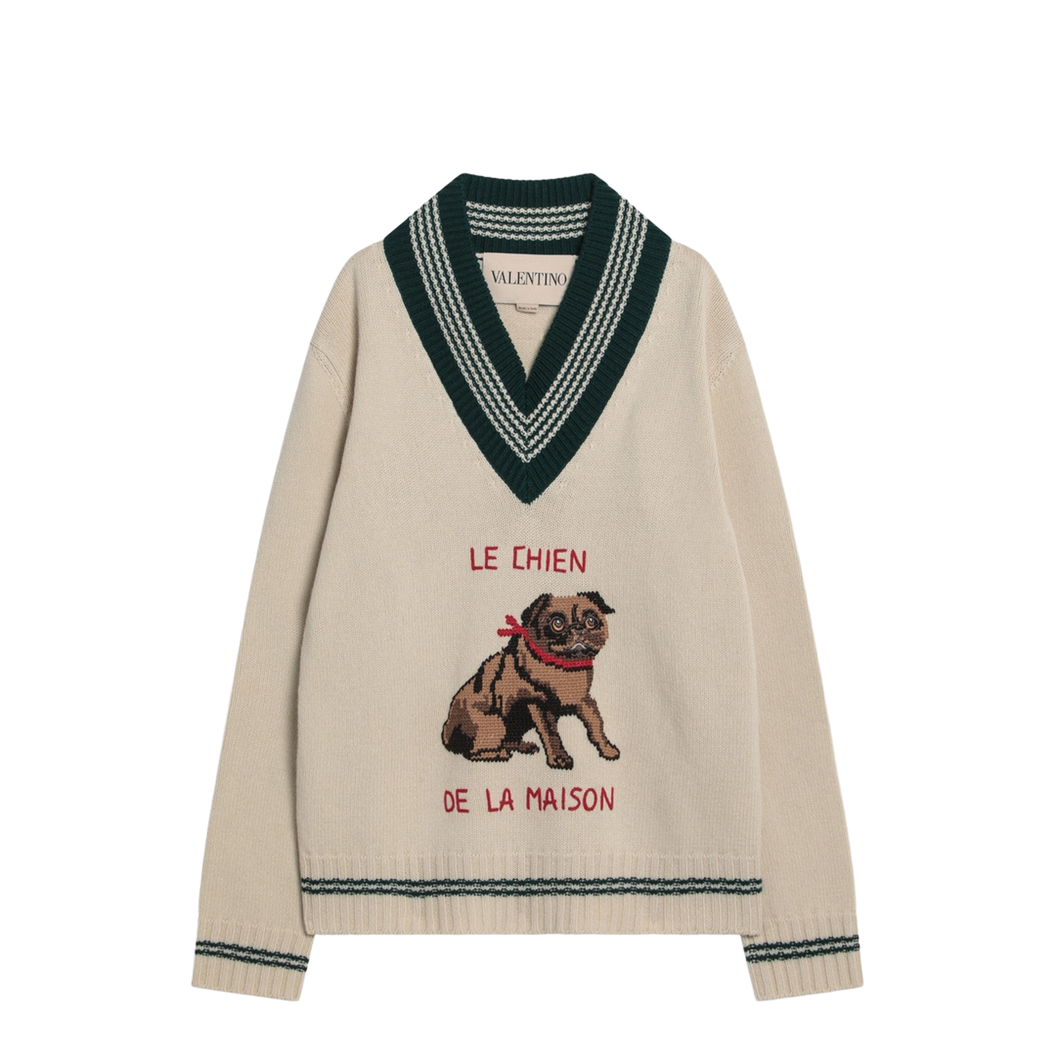 Beige Wool Knitwear