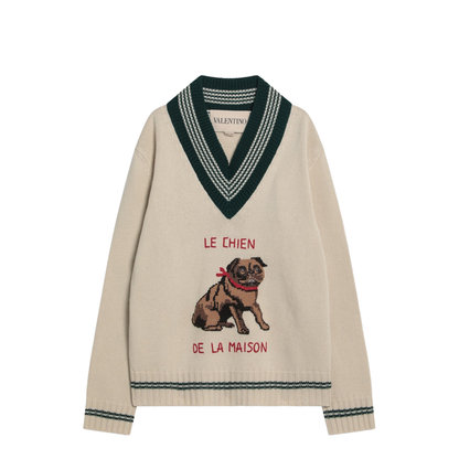Beige Wool Knitwear