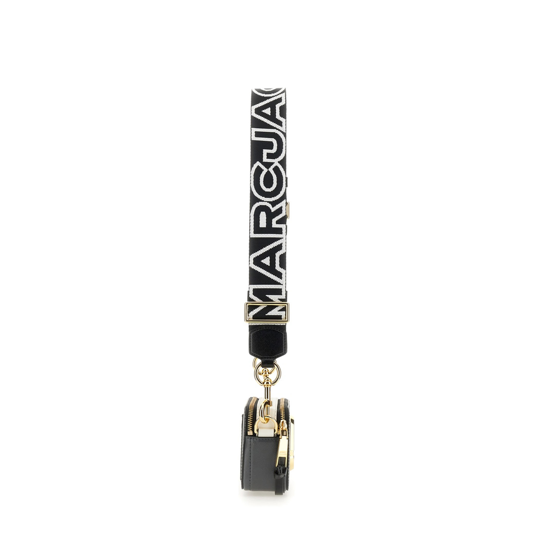 The Snapshot Saffiano Leather Crossbody Bag - BLACK/MULTI