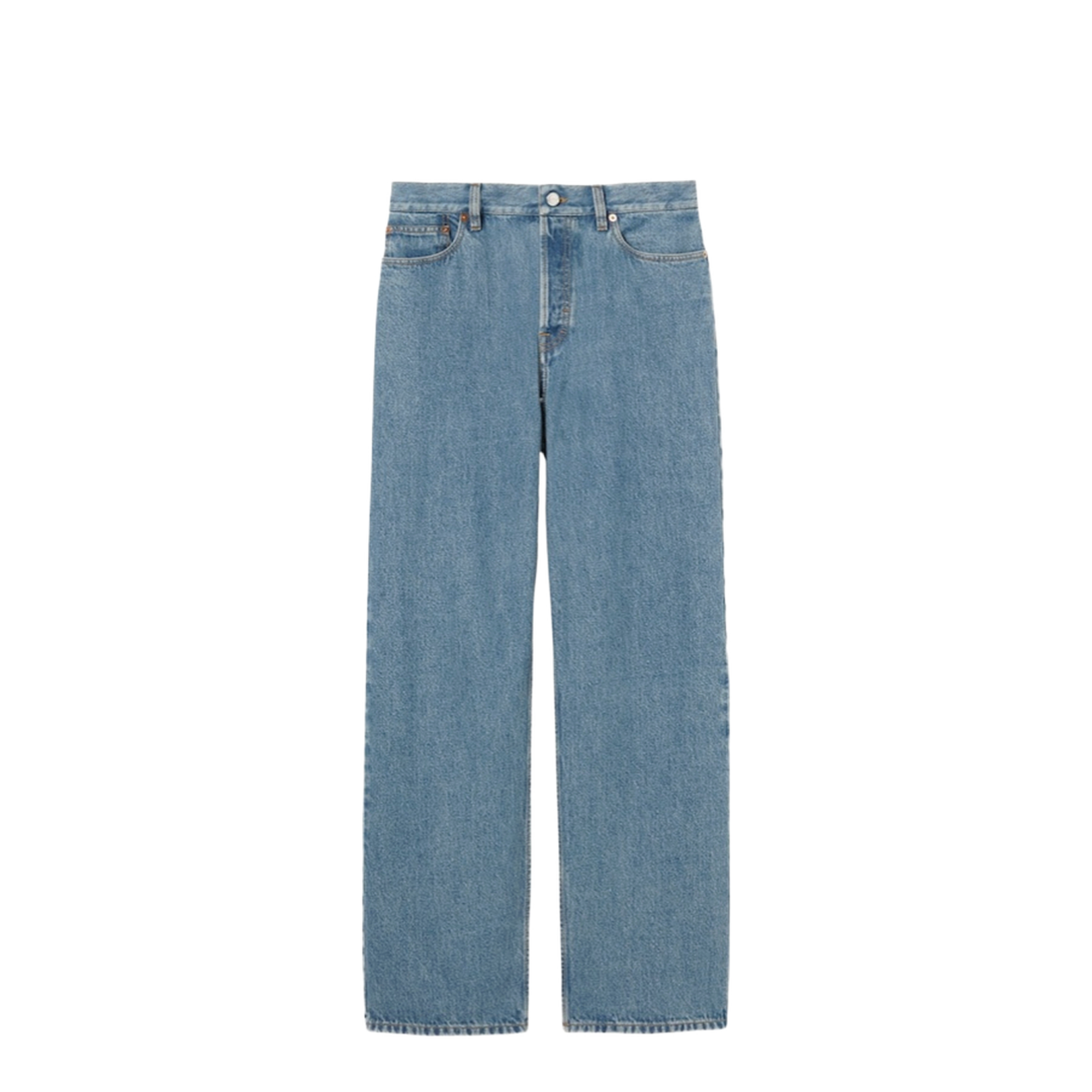 Tight Fit Baggy Denim Pants Light Blue