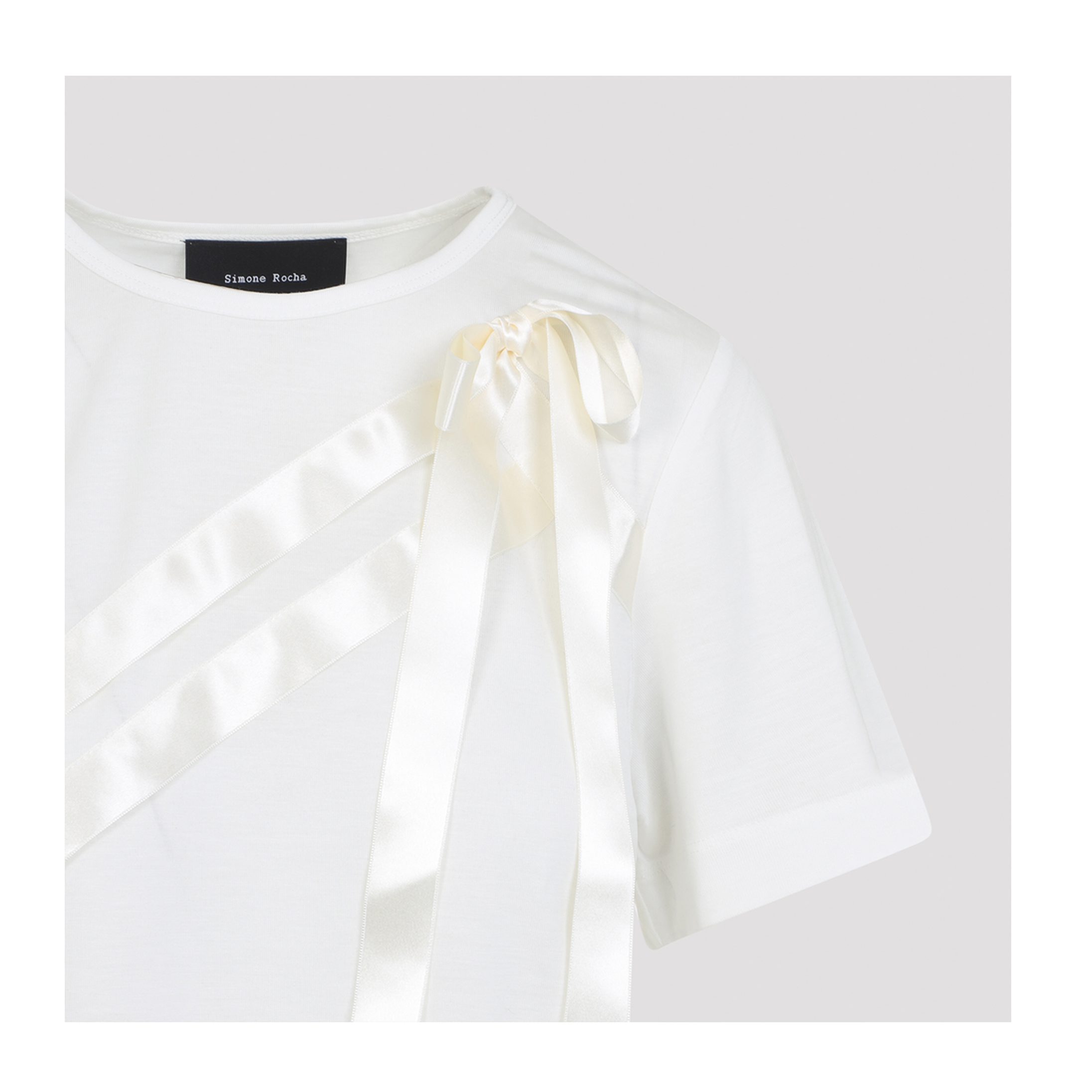 MAYFEYR - Simone Rocha - Bow Sash Easy T-Shirt - 54530571