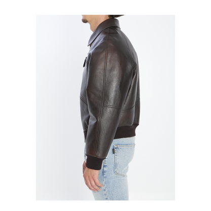MAYFEYR - Celine - Calf Leather Bomber Jacket - RV0QF0G5819BA