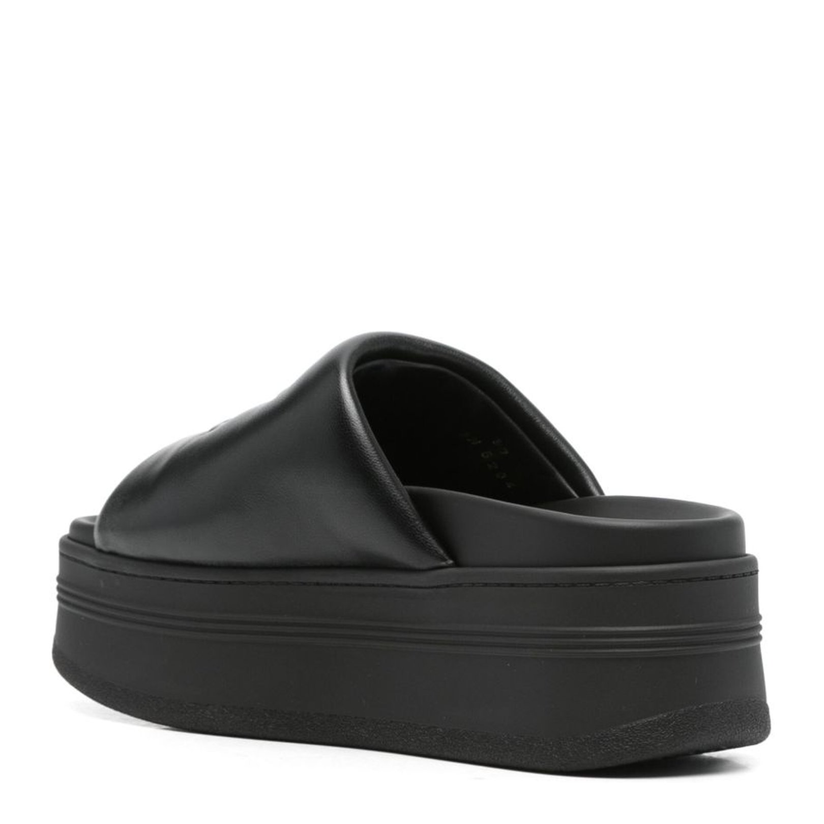 Block Slide with Triomphe in Lambskin - Black