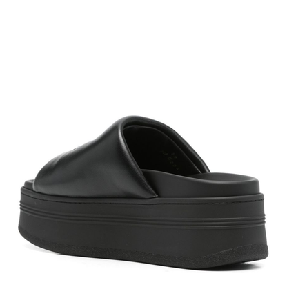 Block Slide with Triomphe in Lambskin - Black