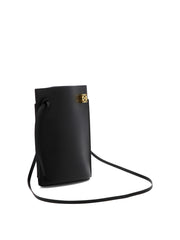 Dice Pocket Small Pouch Bag, Gold Hardware