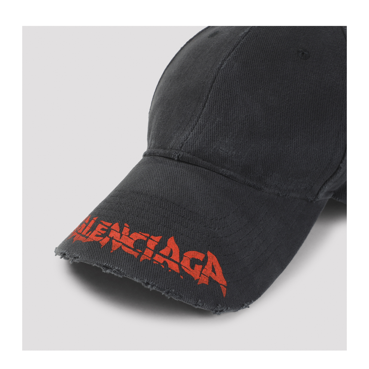 MAYFEYR - Balenciaga - Washed Black Cotton Logo Cap - A001UQ410B21000