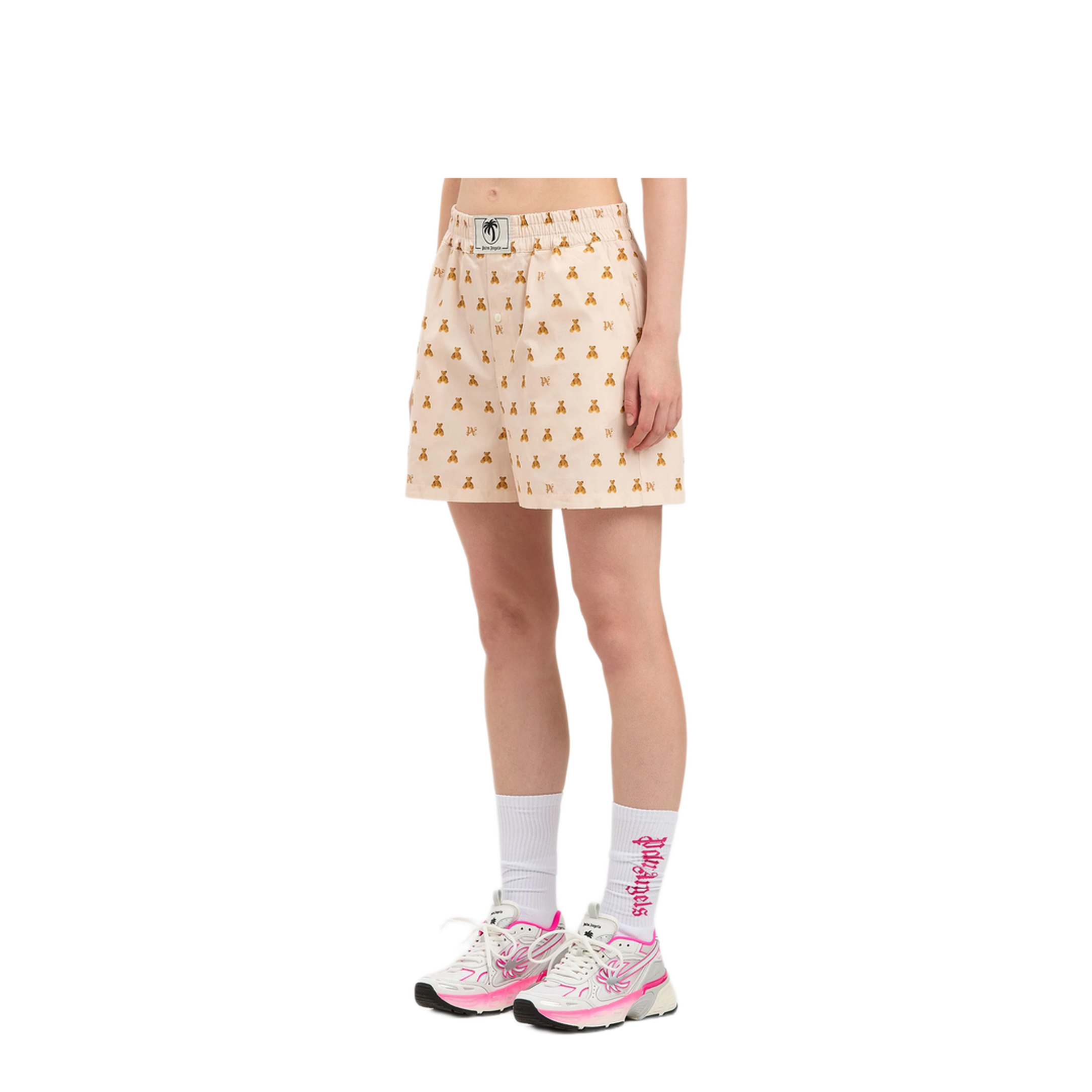 MAYFEYR - Palm Angels - Mini Bear Monogram Shorts - PWCB056S25FAB0023C60