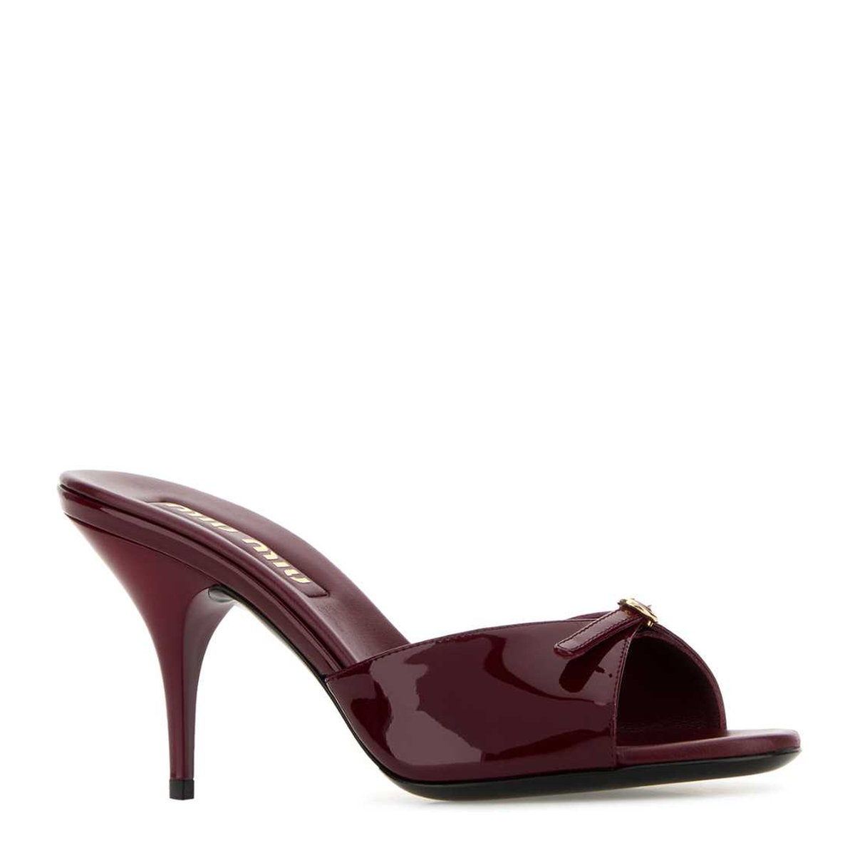 MAYFEYR - Miu Miu - Burgundy Leather Mules - 5XX665F075069F0D27