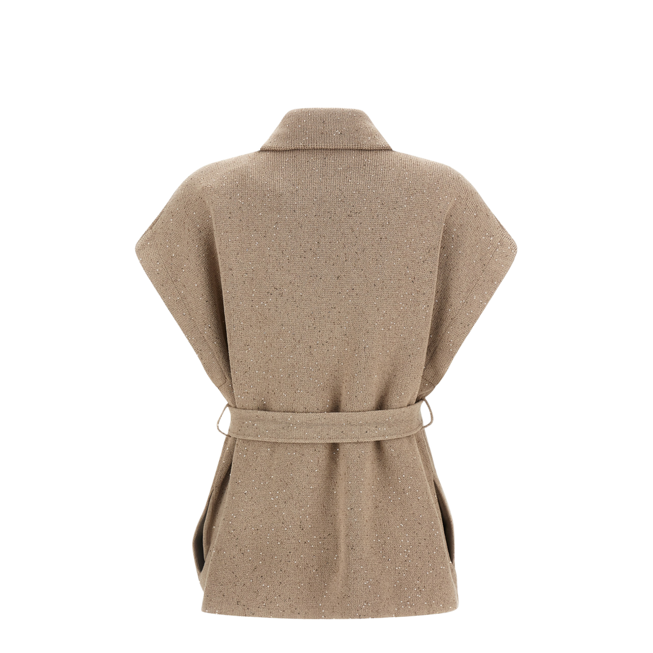 Double-Breasted Cotton Coat - Beige