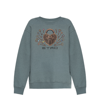 Sweatshirt with Colorful Print