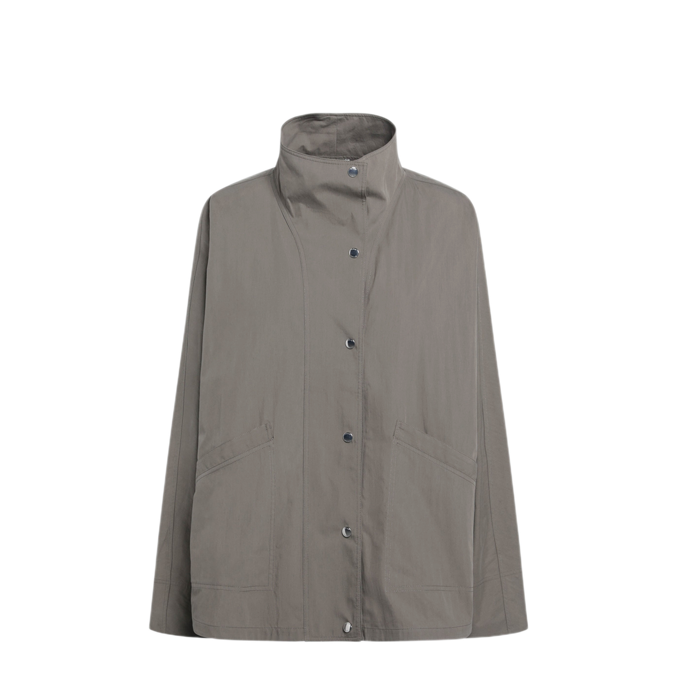 MAYFEYR - Toteme - Windbreaker In Clove Grey Cotton Blend - 253-WRO0222FB0427391