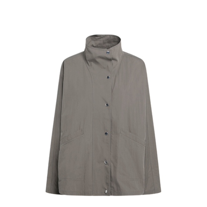MAYFEYR - Toteme - Windbreaker In Clove Grey Cotton Blend - 253-WRO0222FB0427391
