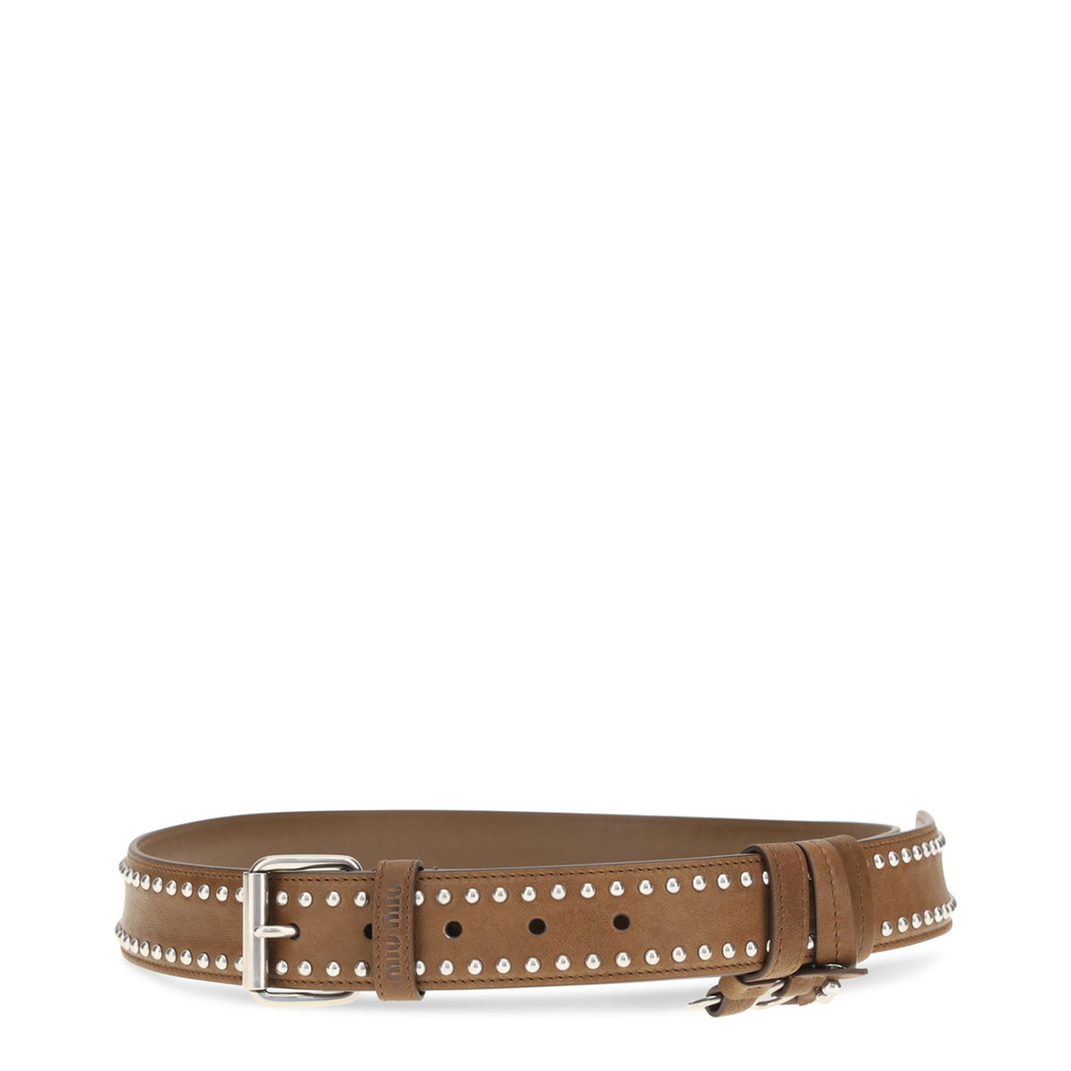 MAYFEYR - Miu Miu - Studded Suede Belt - 5CC7422ZT3F0316