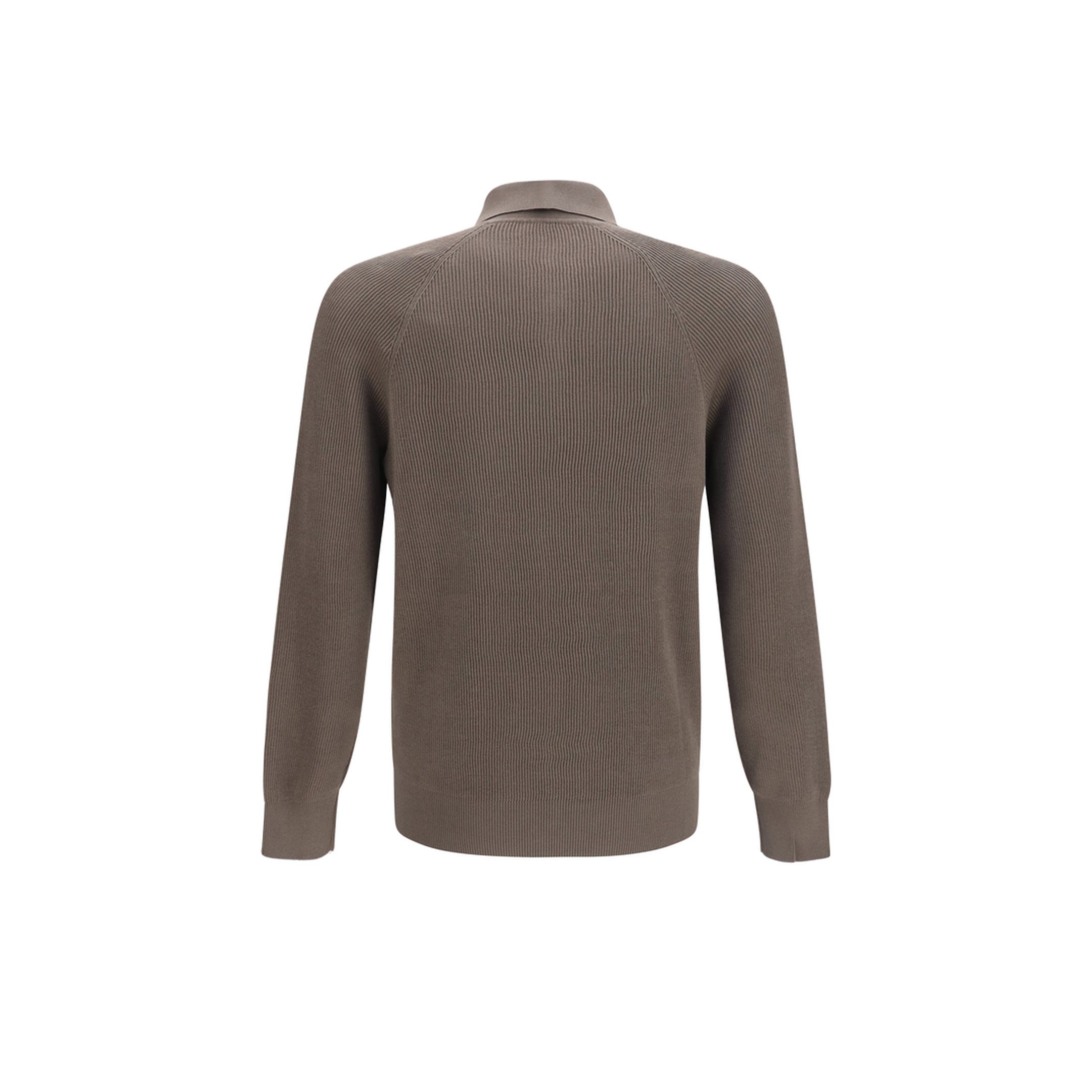MAYFEYR - Brunello Cucinelli - Long-Sleeve Knit Polo Shirt - M29400105