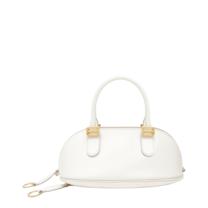 Bolero Mini Calfskin Bowling Bag - Cream