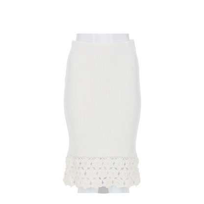 MAYFEYR - Ganni - Crochet Ribbed Skirt - A1090204135