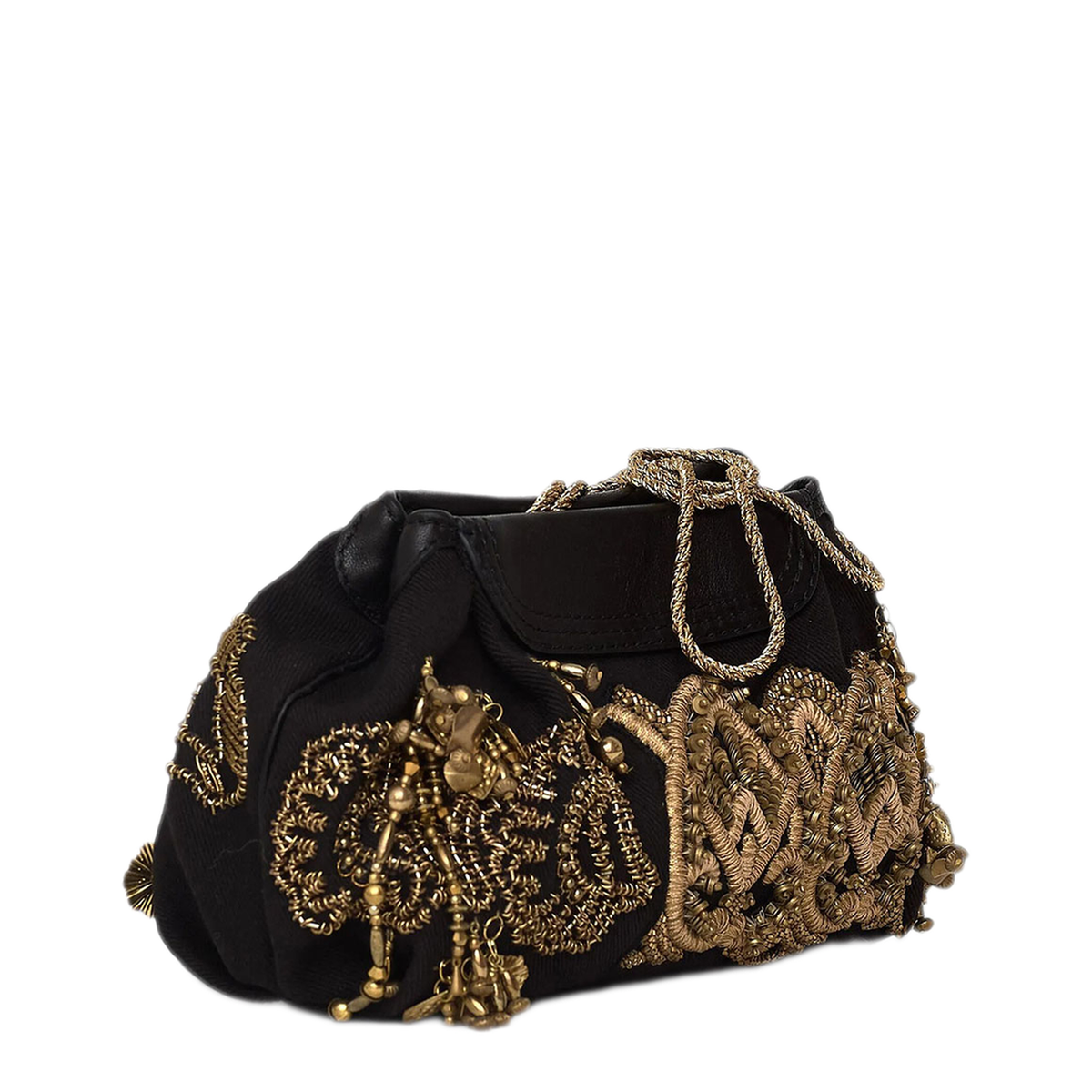 MAYFEYR - Dries Van Noten - Clutch In Cotton With Blossom Embroidery - 0115214444900