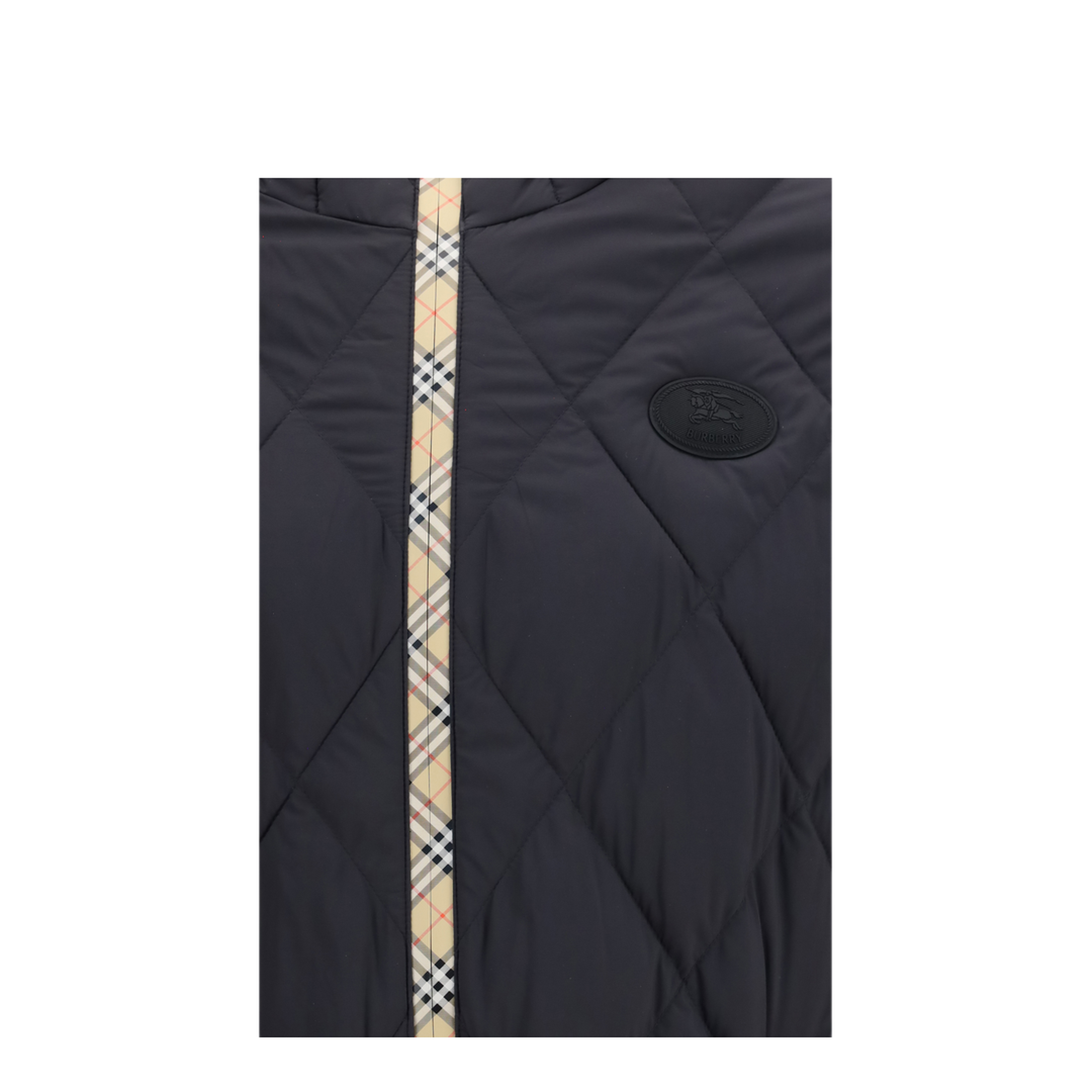 MAYFEYR - Burberry - Doversgreen Nylon Down Jacket With Check Stitching - 8130335