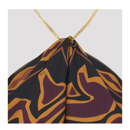 MAYFEYR - Pucci - Sleeveless Top In Bordeaux And Gold - 6URM306U790P36