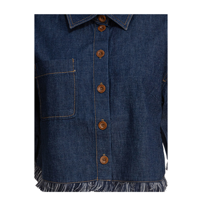 Rhiannon Fringe Denim Shirt