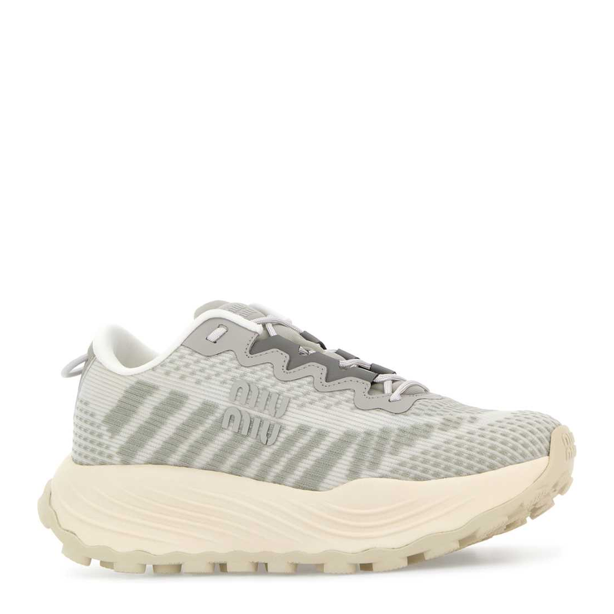 MAYFEYR - Miu Miu - Two Tone Fabric Sneakers - 5E480EF0503LEDF0424
