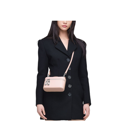 Scene Medium Smooth Leather Vanity Bag - Powder Pink