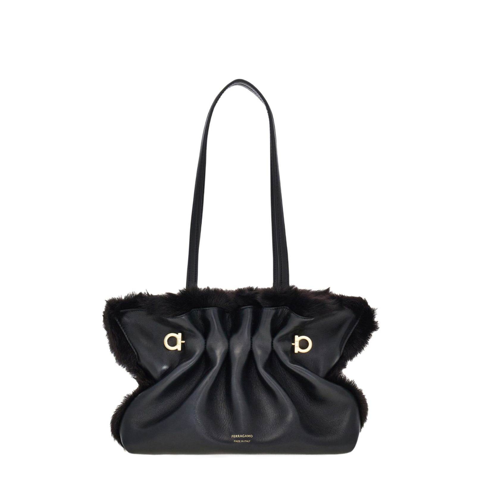 Gathered Detail Small Handbag