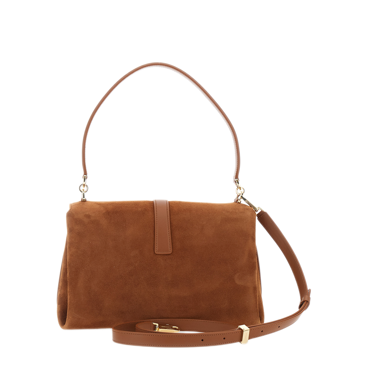 MAYFEYR - Ferragamo - Brown Crossbody Bag With Gancini Plaque - 21A4710791207
