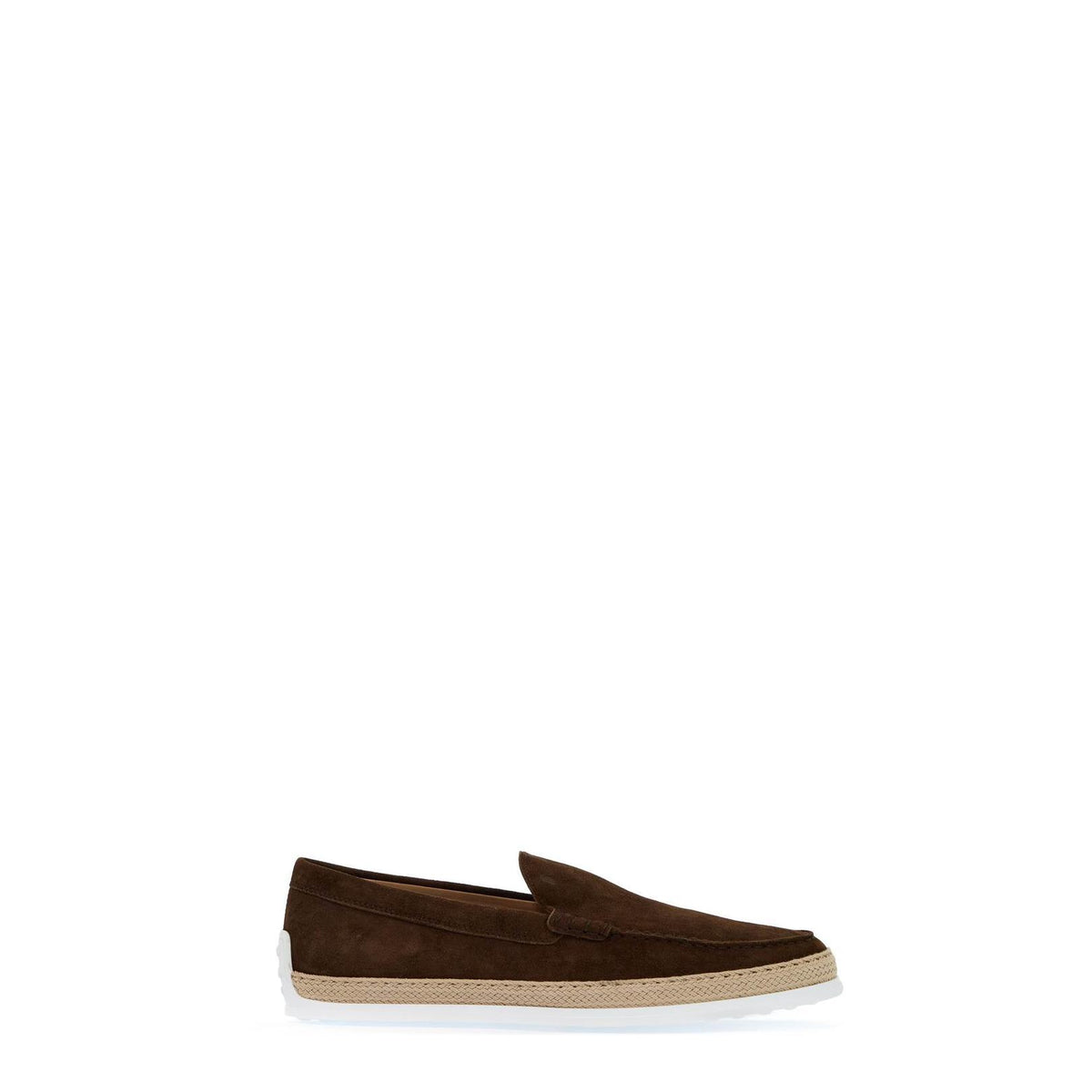 Tod'S suede slip-on with rafia insert