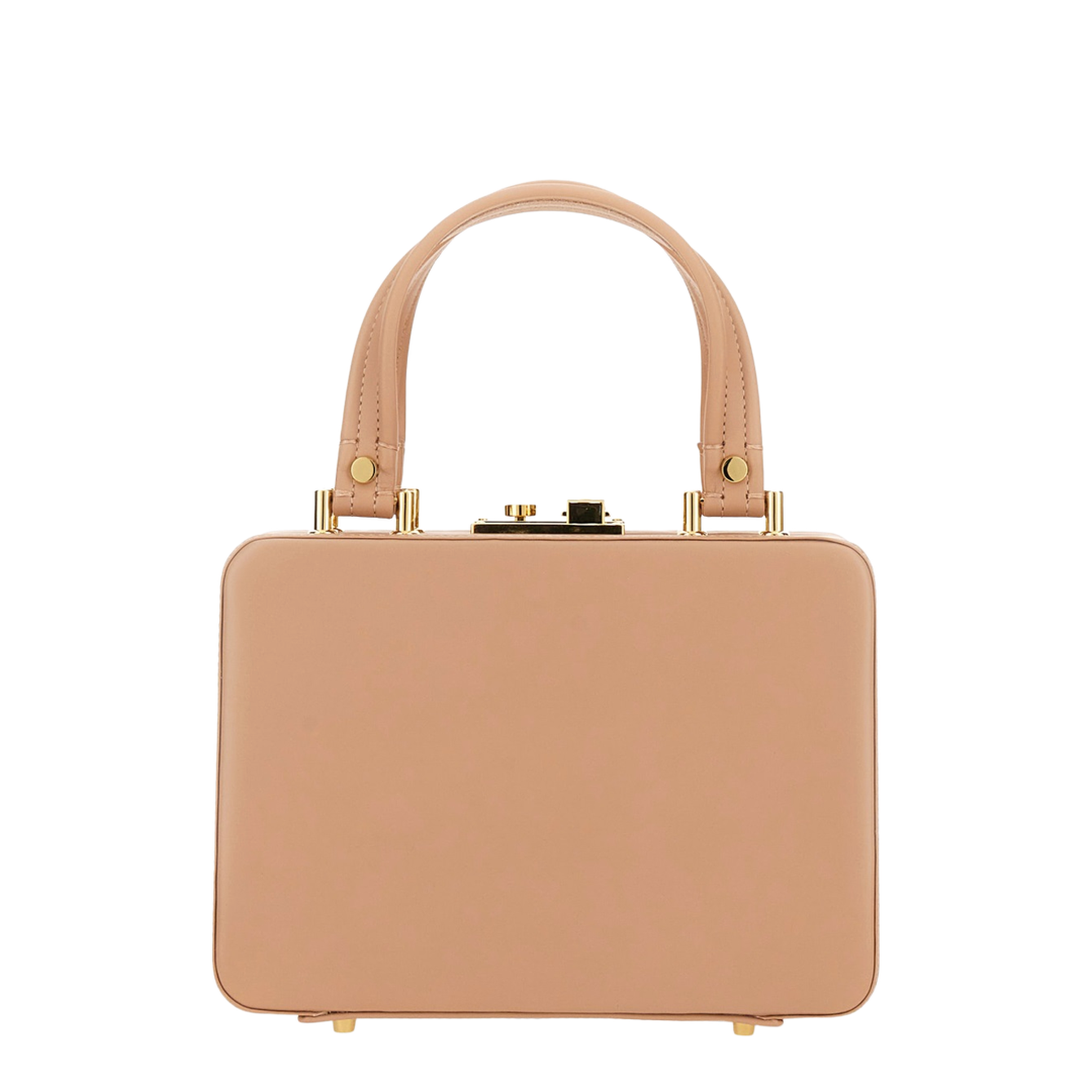 Peach Handbag Push Lock