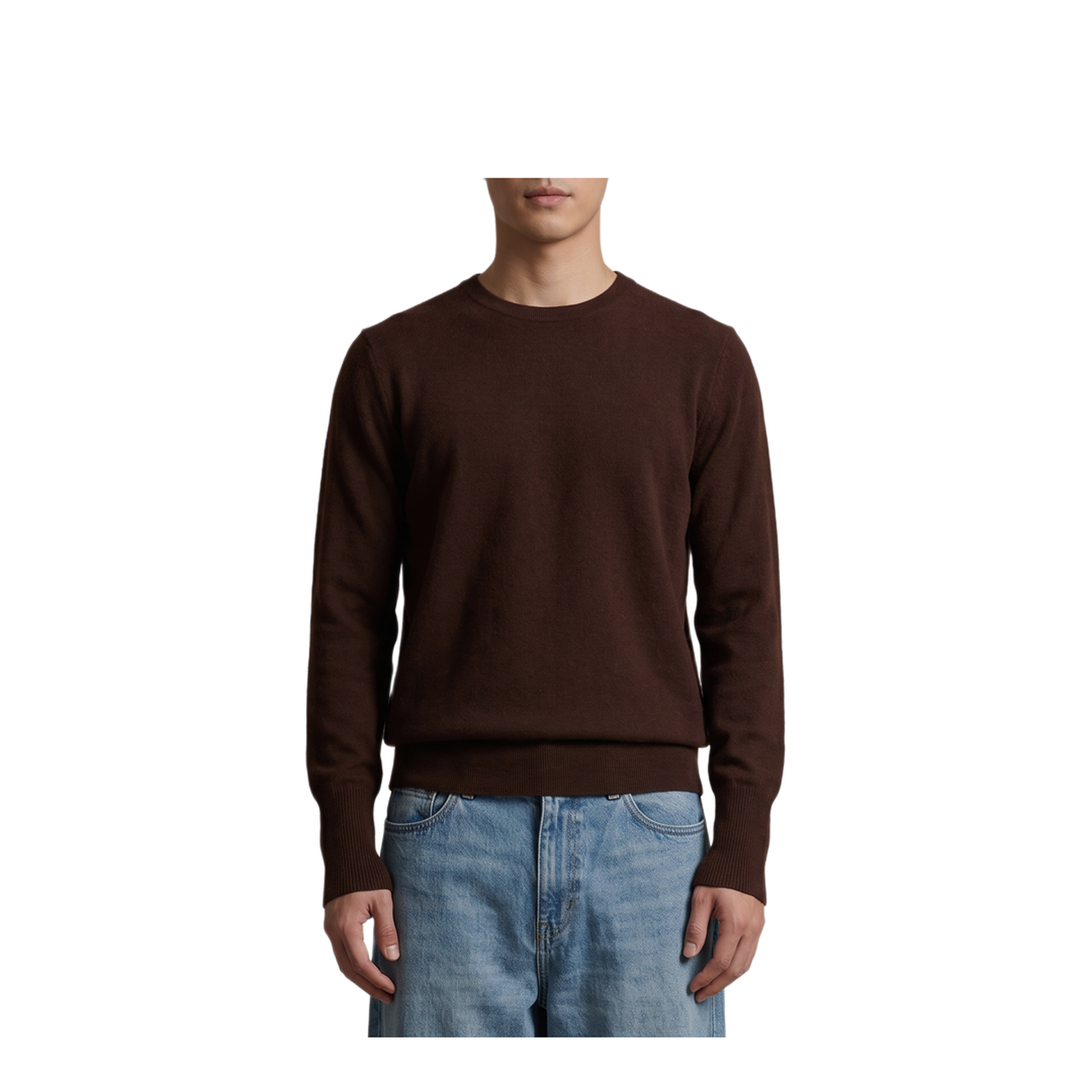 MAYFEYR - BALLANTYNE - Tobacco Crewneck Pullover - B2P00012K0014677