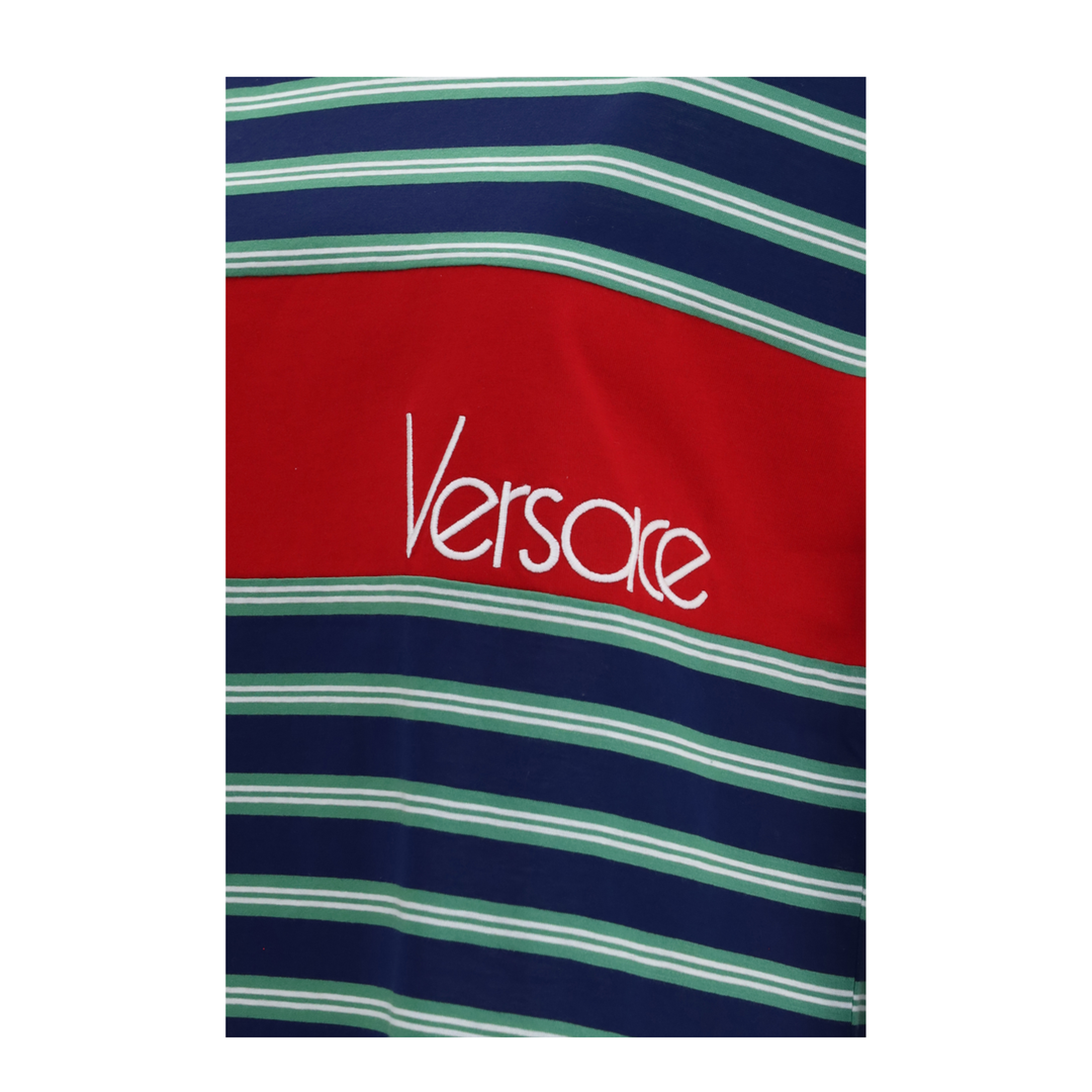 MAYFEYR - Versace - Striped Cotton T-Shirt - 10259081A18439