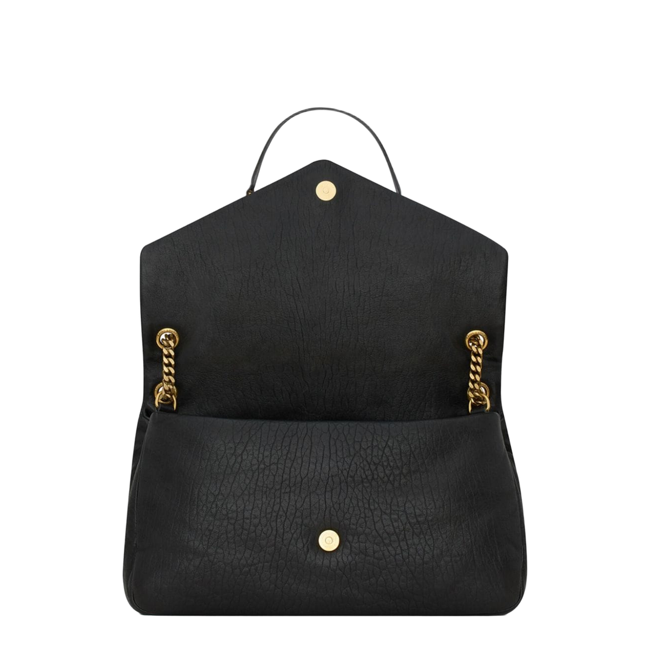 Cassandre Lambskin Pouch on Chain - Black